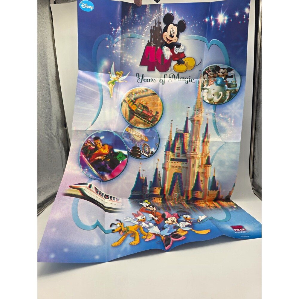 Disney Folded Anniversary Greeting Card Disney Parks Castle Mickey & Friends